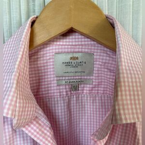 Hawes & Curtis Pink Gingham Men's Dress Shirt